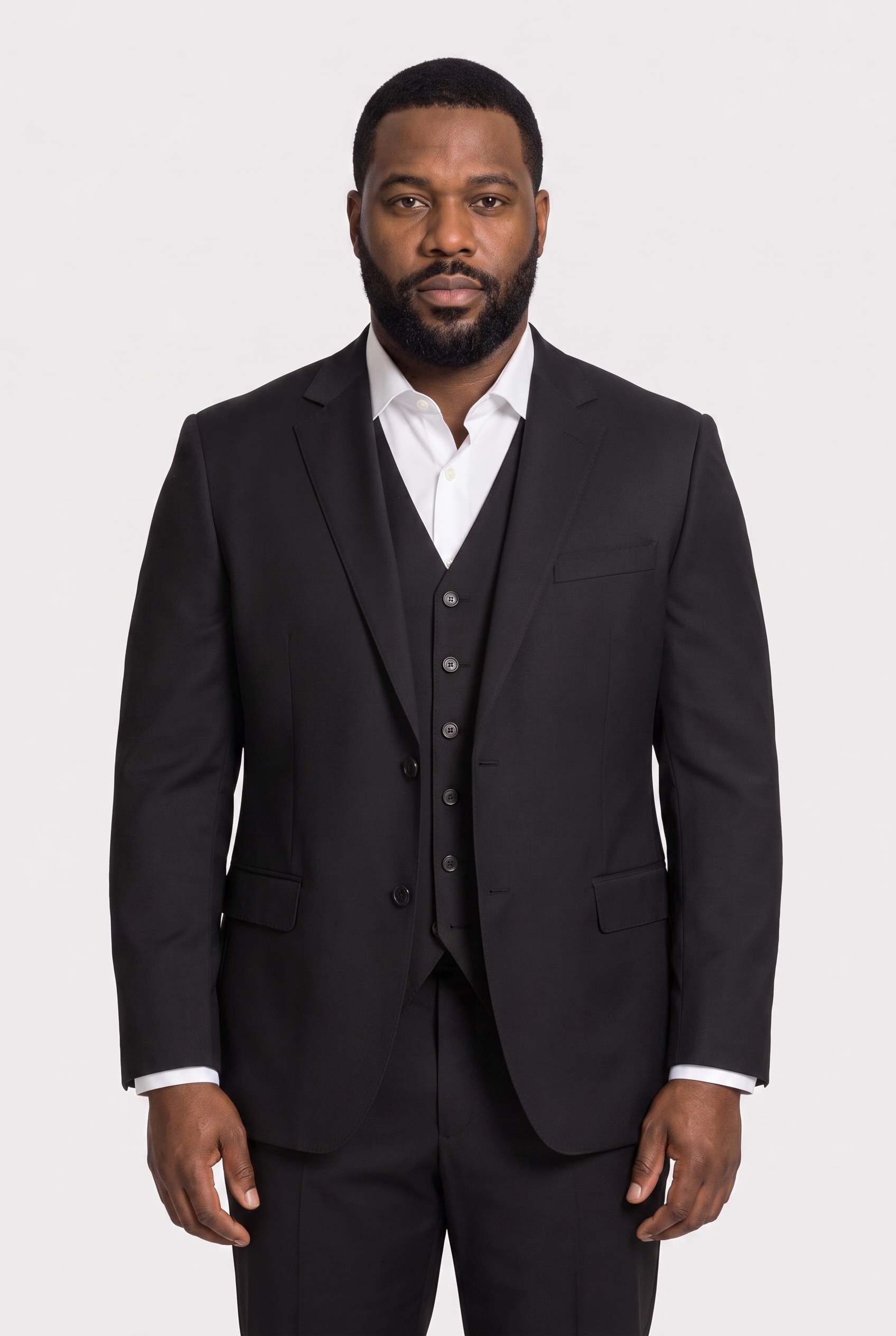 Terno Plus Size Microfibra Preto