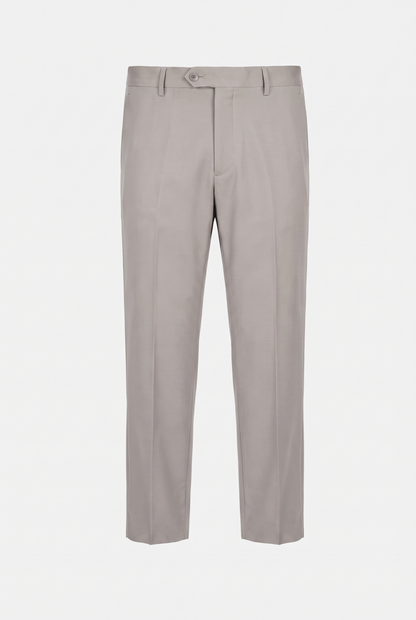 Calça Plus Size Microfibra Cinza Claro