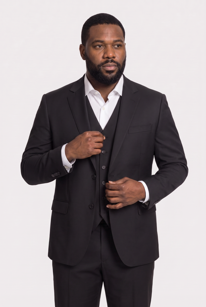 Colete Plus Size Microfibra Preto - detalhe