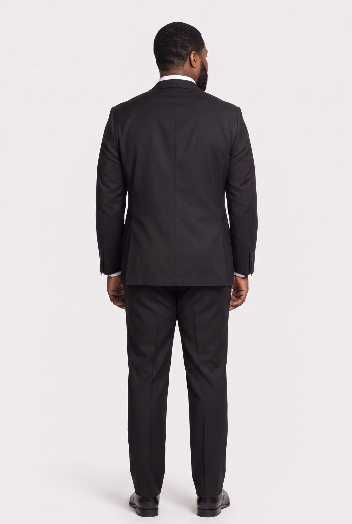 Terno Plus Size Microfibra Preto - detalhe