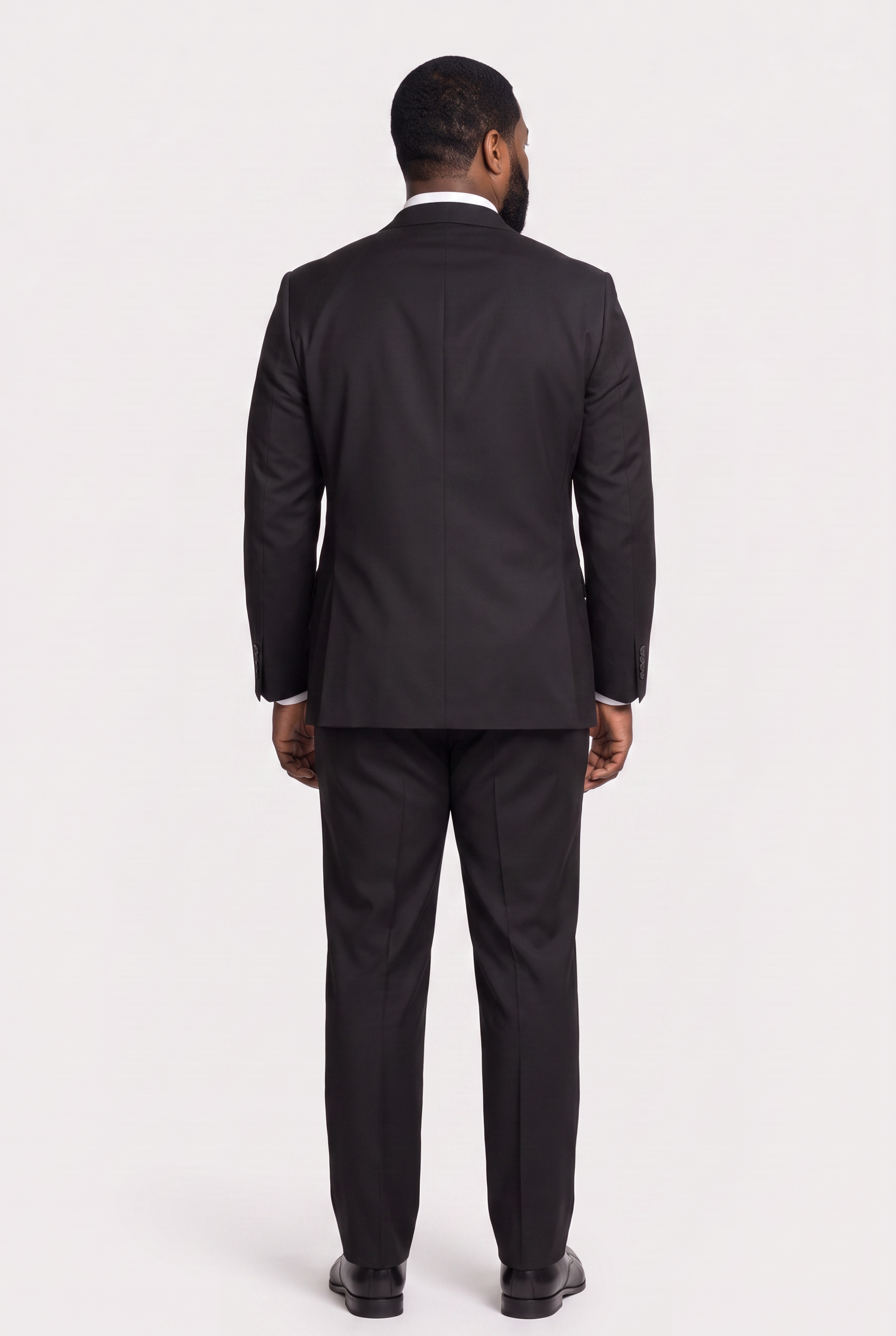 Terno Plus Size Microfibra Preto - detalhe