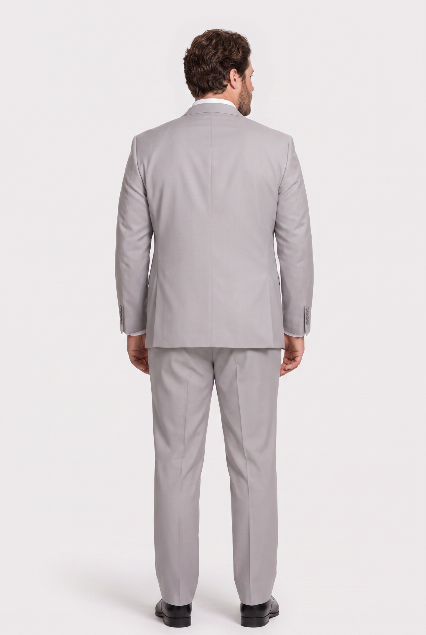 Terno Plus Size Microfibra Cinza Claro - detalhe
