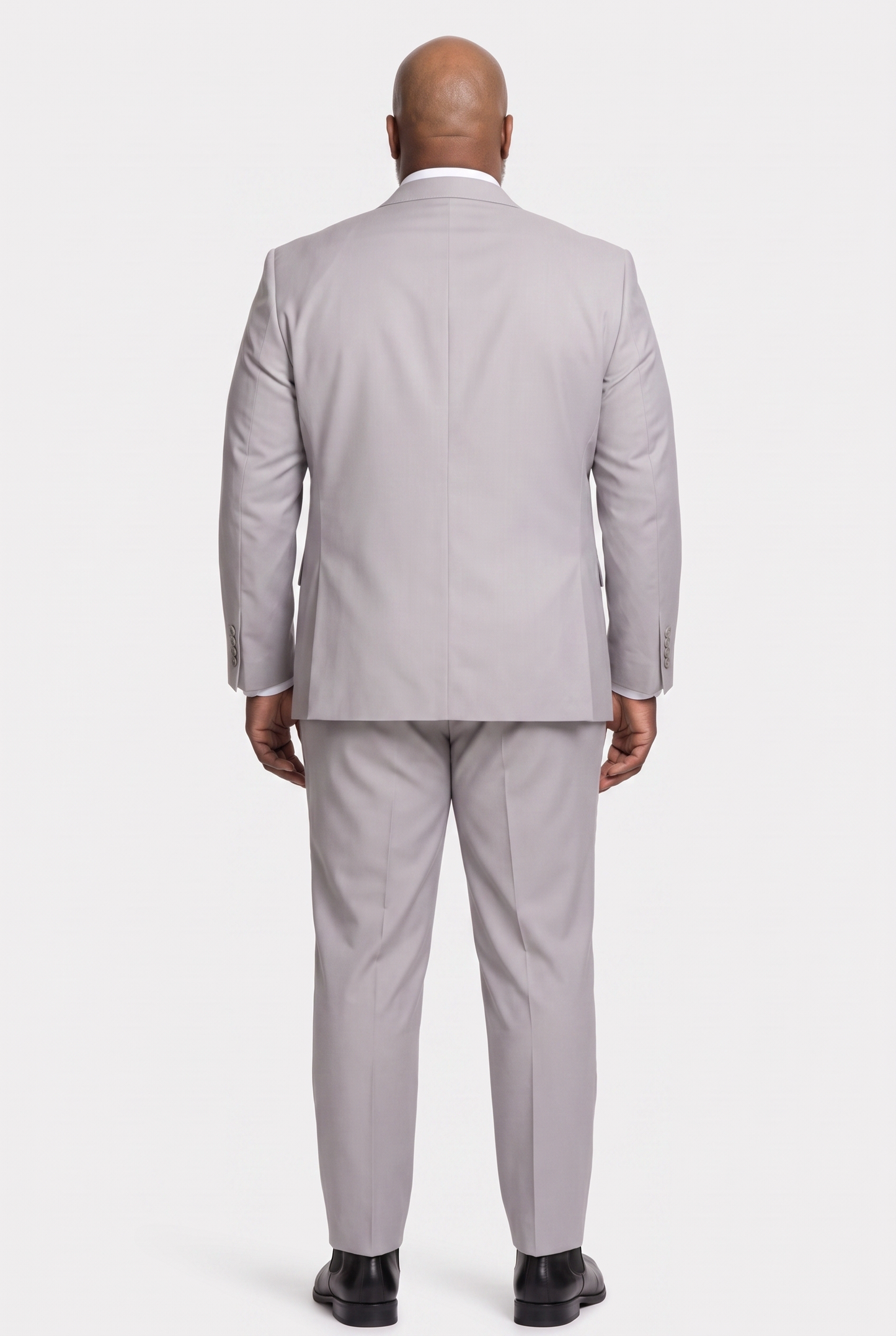 Costume Plus Size Microfibra Cinza Claro - detalhe