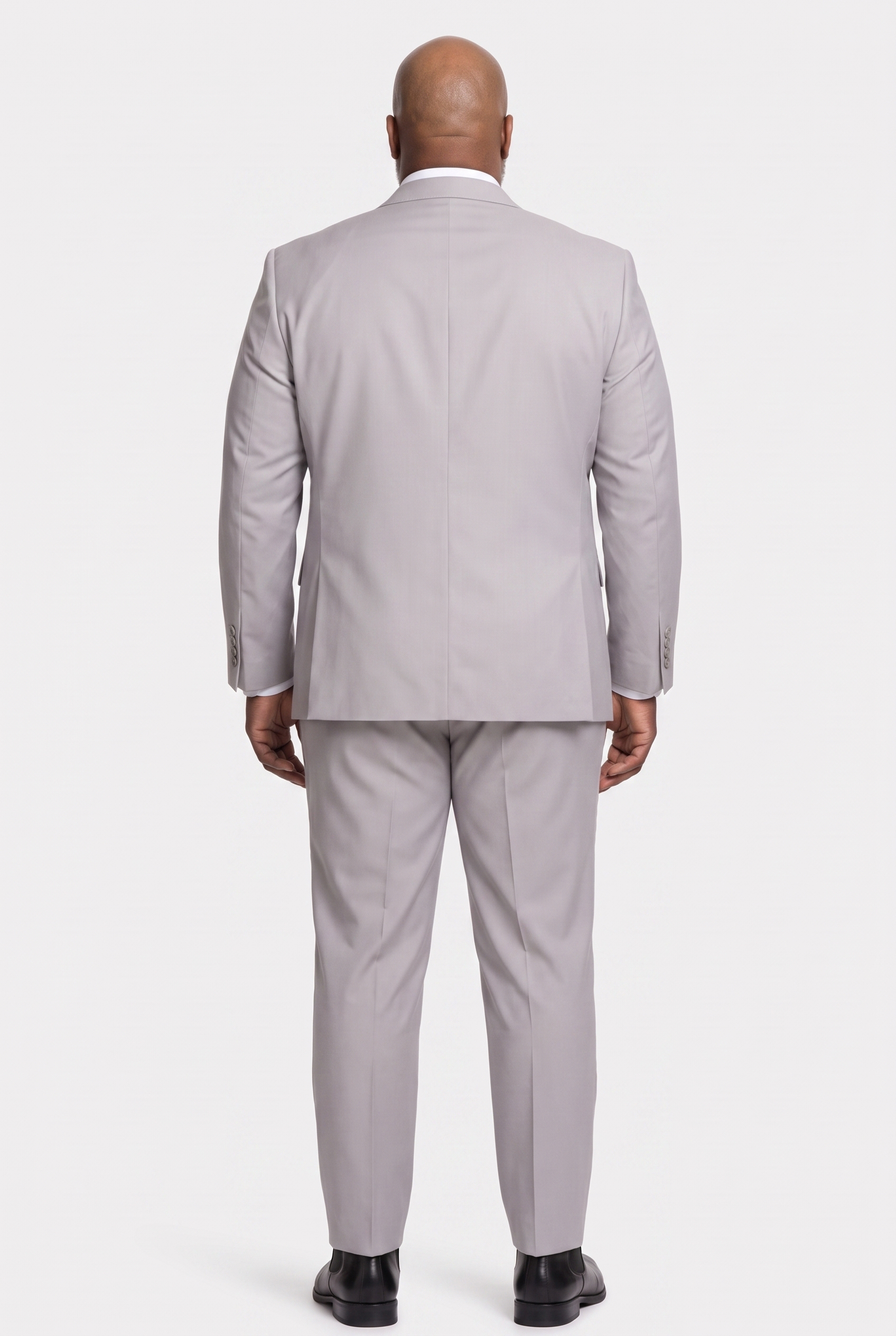 Costume Plus Size Microfibra Cinza Claro - detalhe