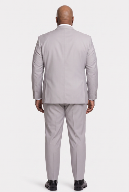 Costume Plus Size Microfibra Cinza Claro - detalhe