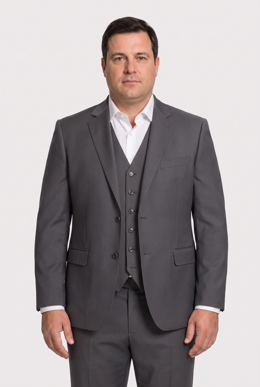 Terno Plus Size Microfibra Chumbo