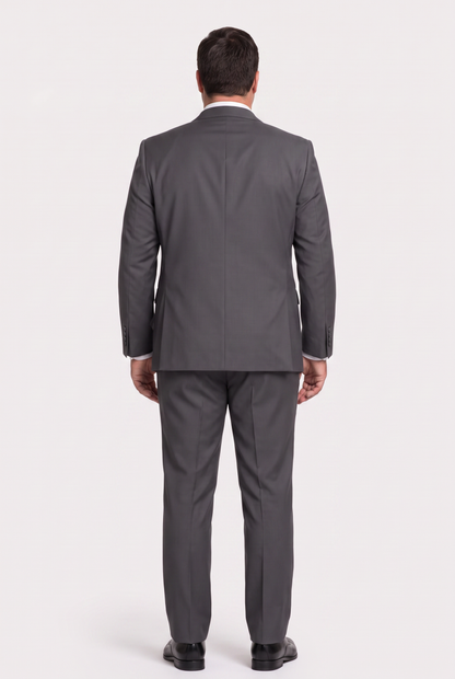 Terno Plus Size Microfibra Chumbo - detalhe