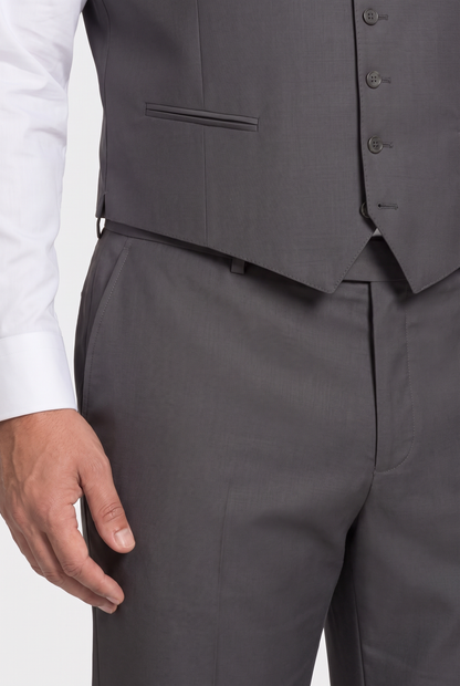 Terno Plus Size Microfibra Chumbo - calça