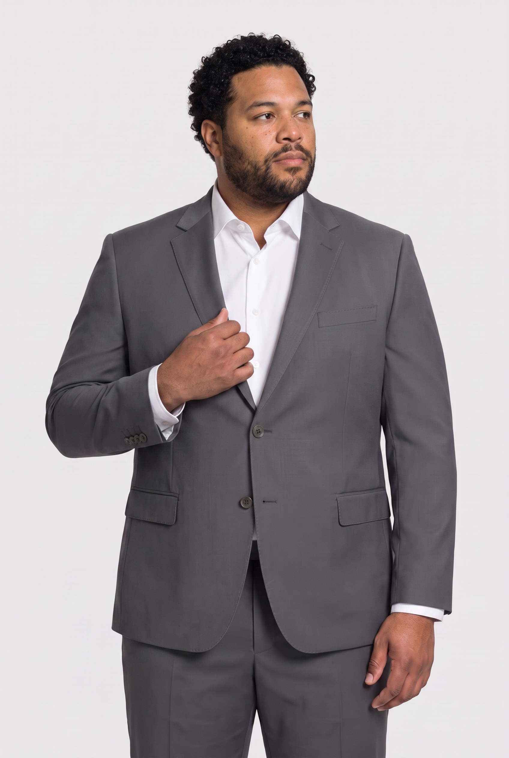 Costume Plus Size Microfibra Chumbo