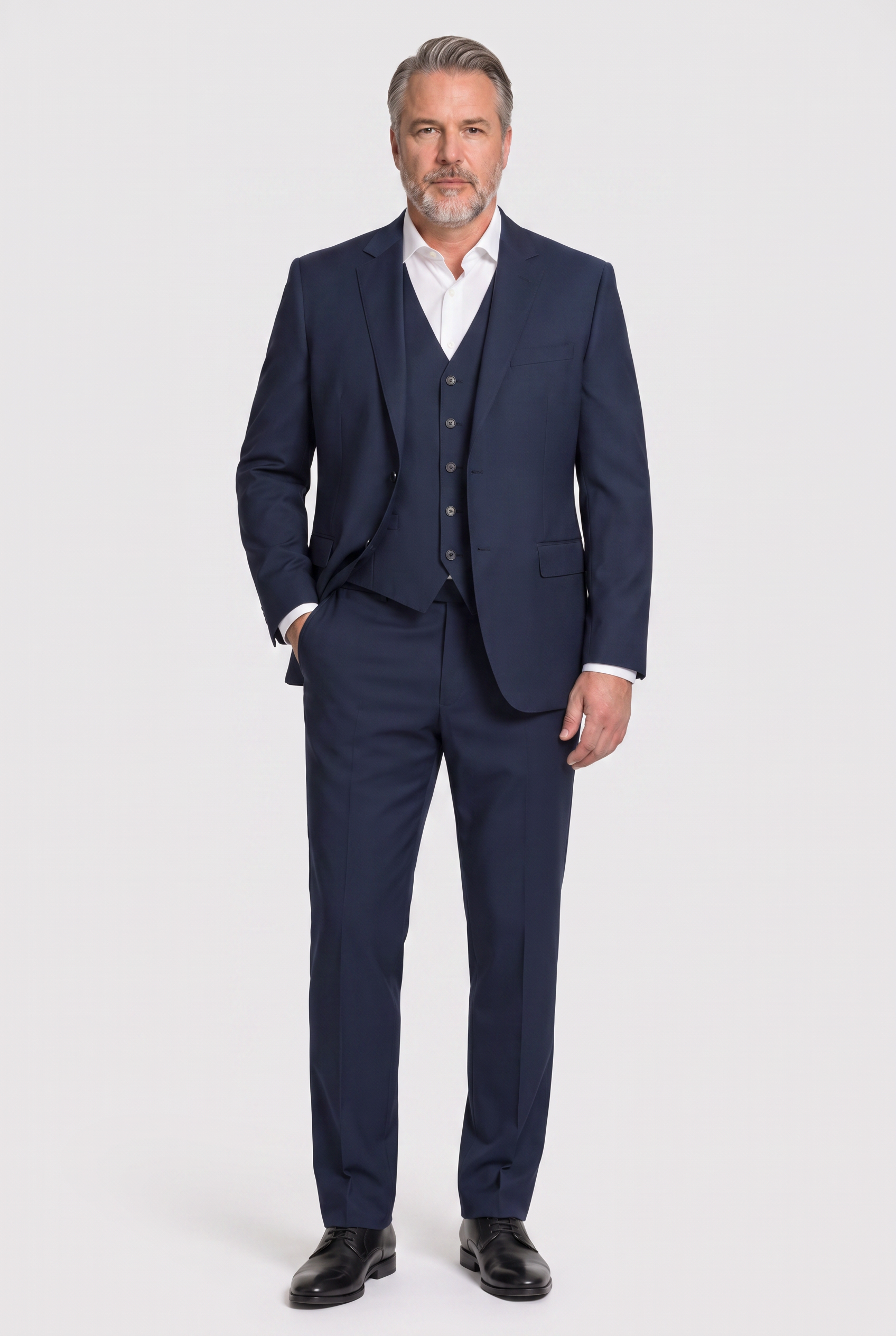 Calça Plus Size Microfibra Azul Marinho - look completo