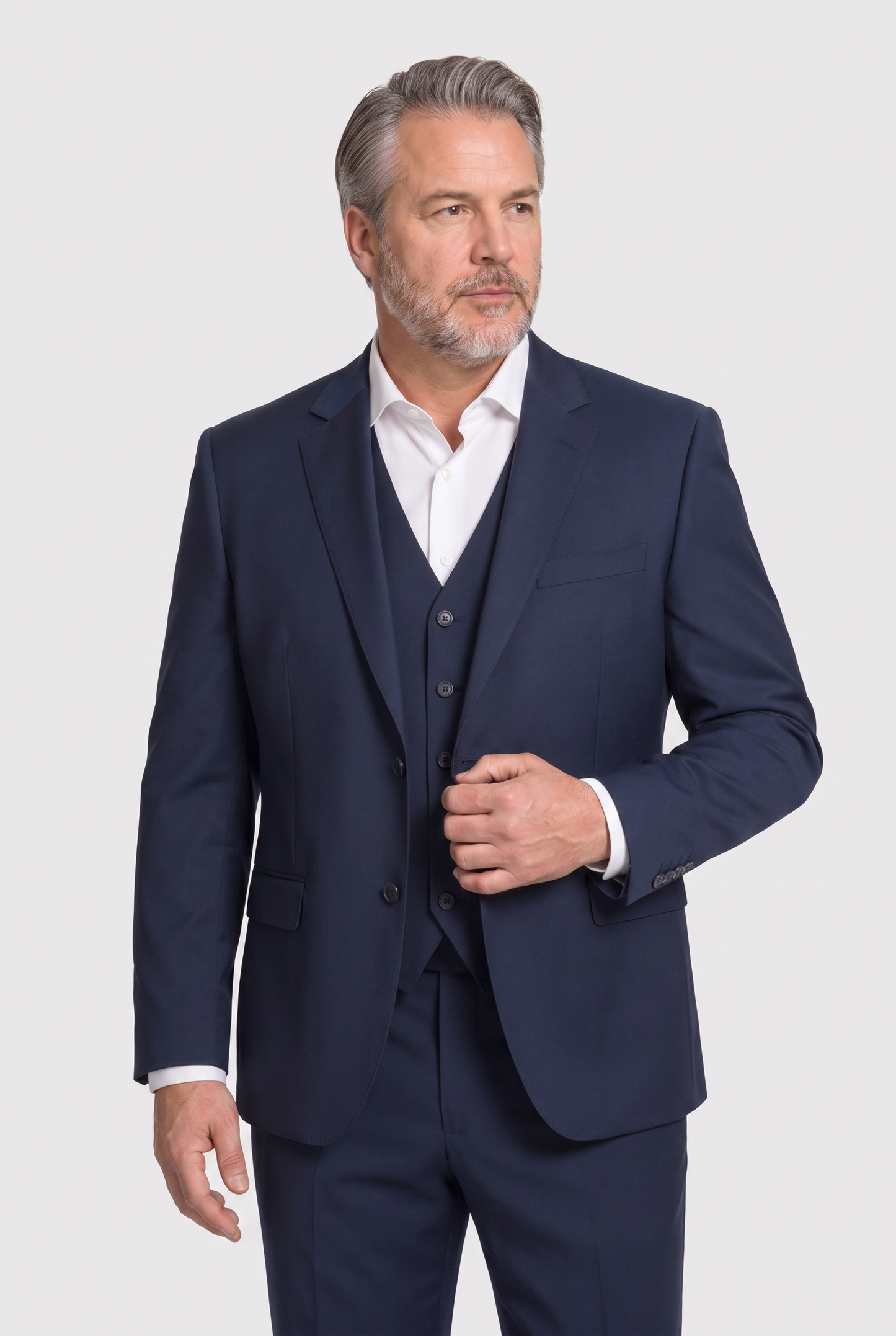 Terno Plus Size Microfibra Azul Marinho