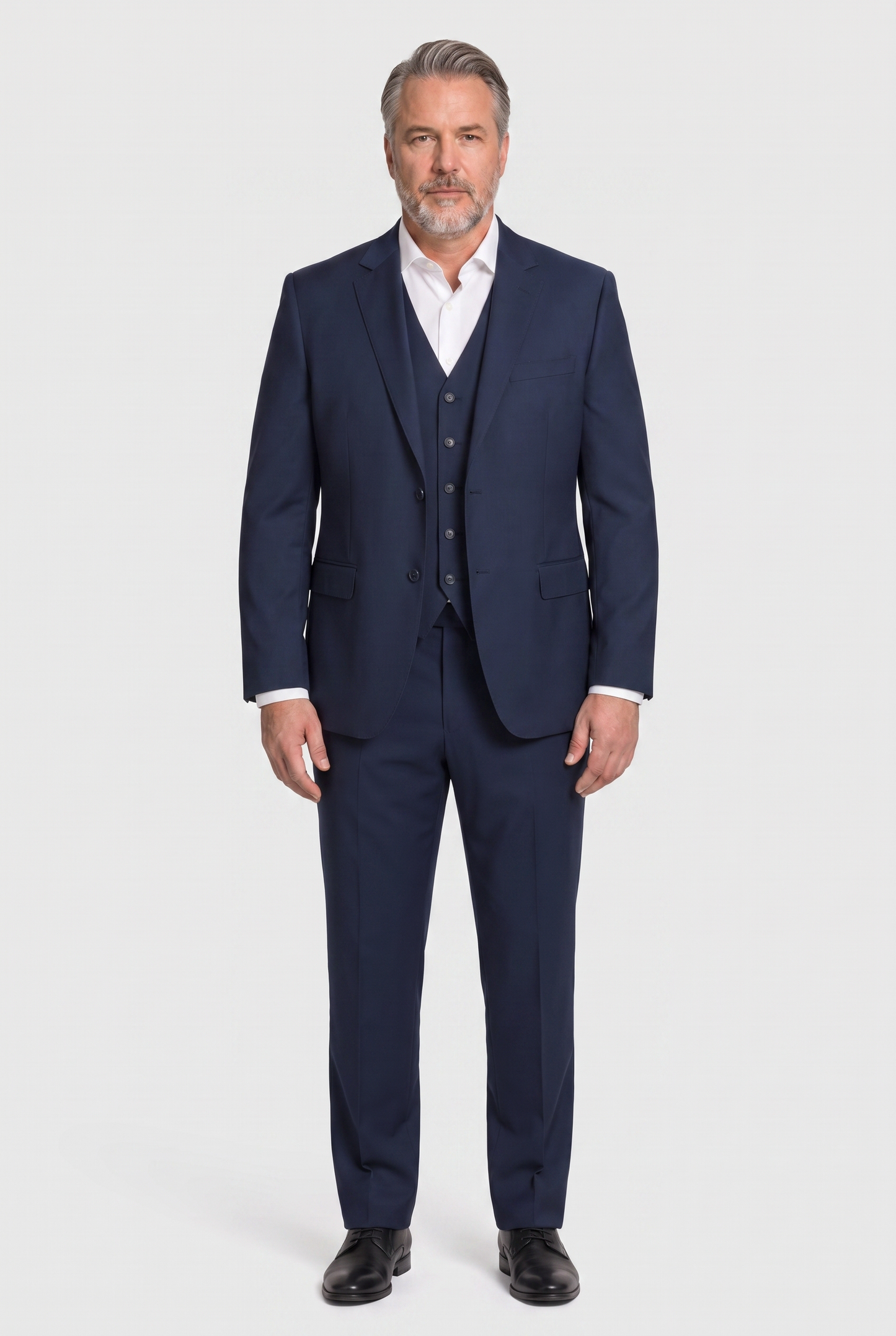 Terno Plus Size Microfibra Azul Marinho - detalhe