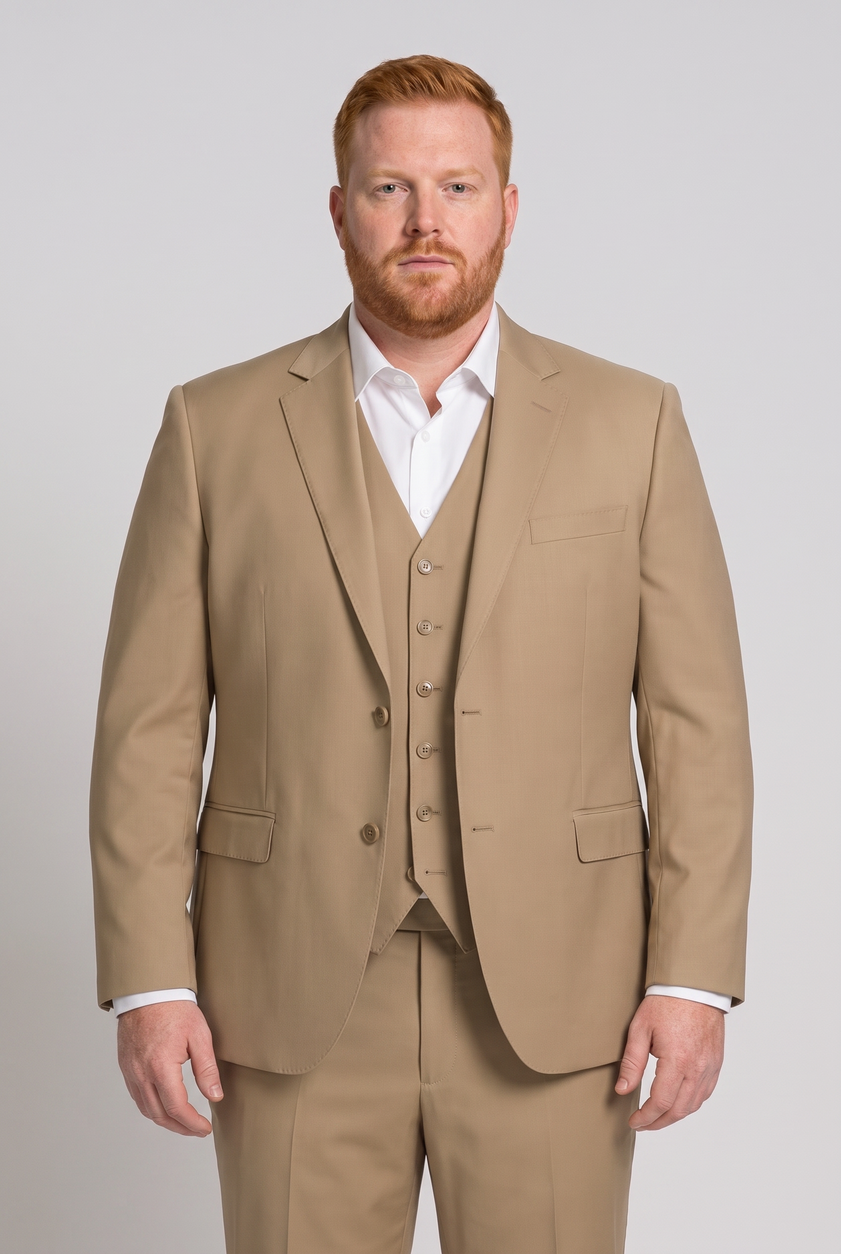 Colete Plus Size Microfibra Cáqui