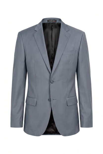 Terno Plus Size Regular Italiano Microfibra - Cinza Aço