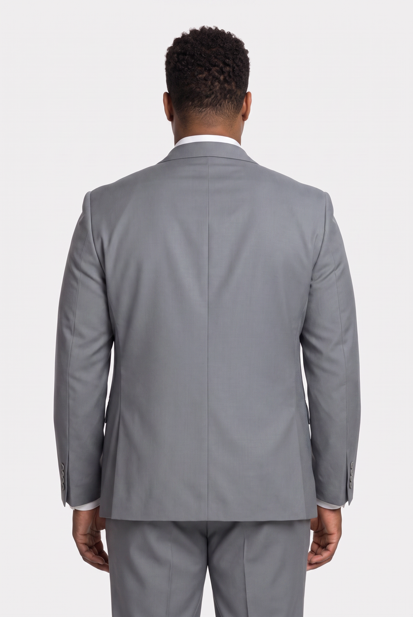 Costume Plus Size Regular Italiano Microfibra - Cinza Aço
