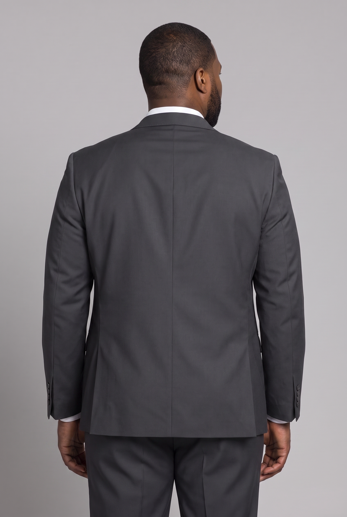 Costume Plus Size Regular Italiano Microfibra - Grafite