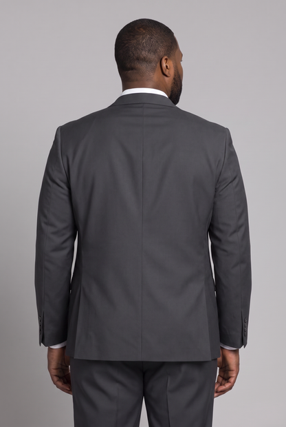 Costume Plus Size Regular Italiano Microfibra - Grafite