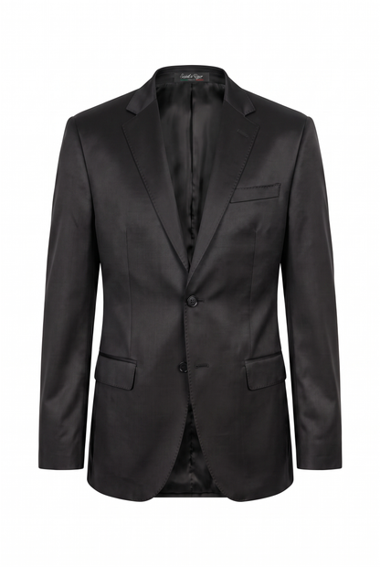 Costume Plus Size Slim Italiano Poliviscose - Preto