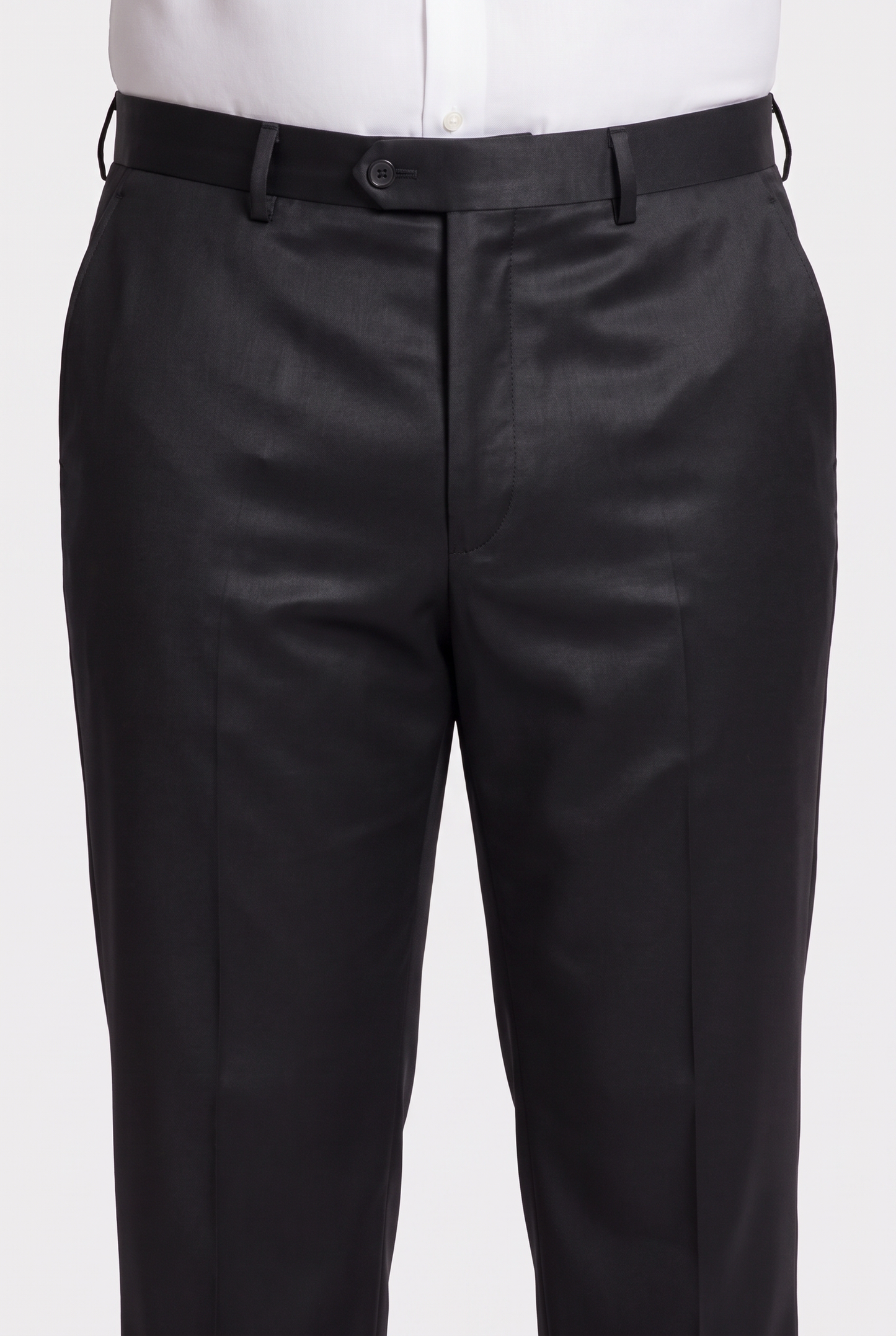 Terno Plus Size Slim Italiano Poliviscose - Preto