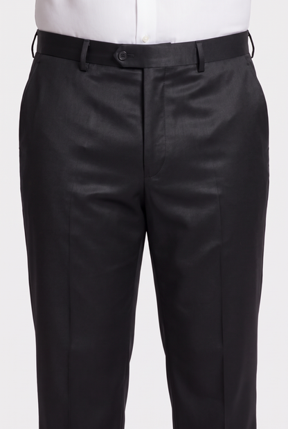 Costume Plus Size Slim Italiano Poliviscose - Preto