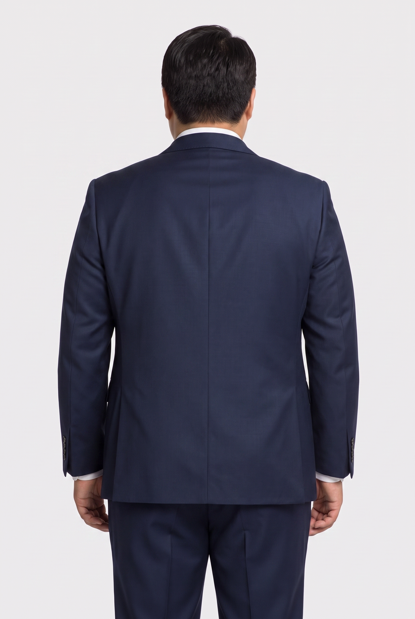 Terno Plus Size Slim Italiano Poliviscose - Azul Marinho