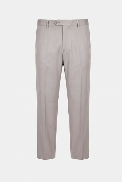 Costume Plus Size Slim Italiano Poliviscose - Cinza Claro