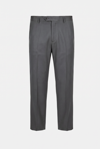 Calça Plus Size Slim Italiano Poliviscose - Chumbo