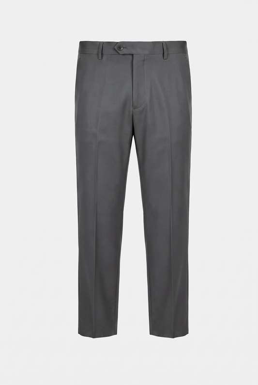 Calça Plus Size Slim Italiano Poliviscose - Chumbo