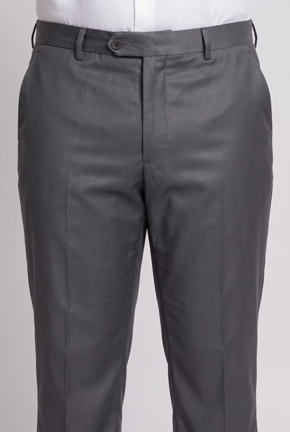 Costume Plus Size Slim Italiano Poliviscose - Chumbo