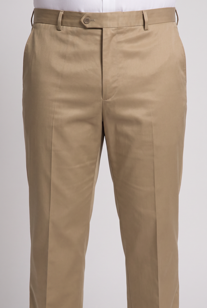 Terno Plus Size Slim Italiano Poliviscose - Cáqui
