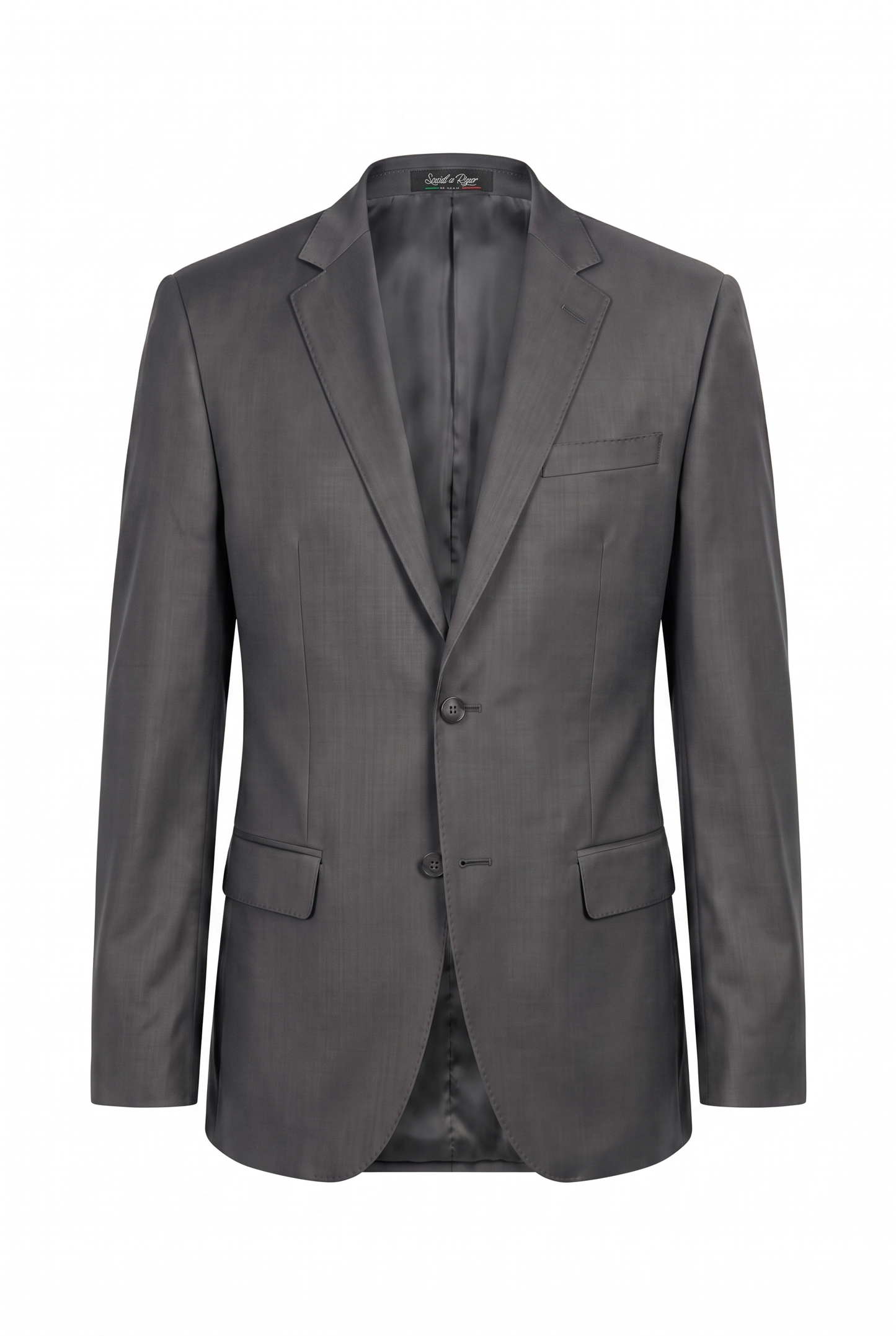 Costume Plus Size Slim Italiano Poliviscose - Grafite