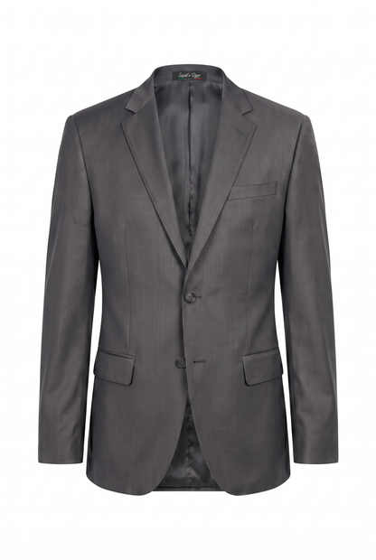 Costume Plus Size Slim Italiano Poliviscose - Grafite