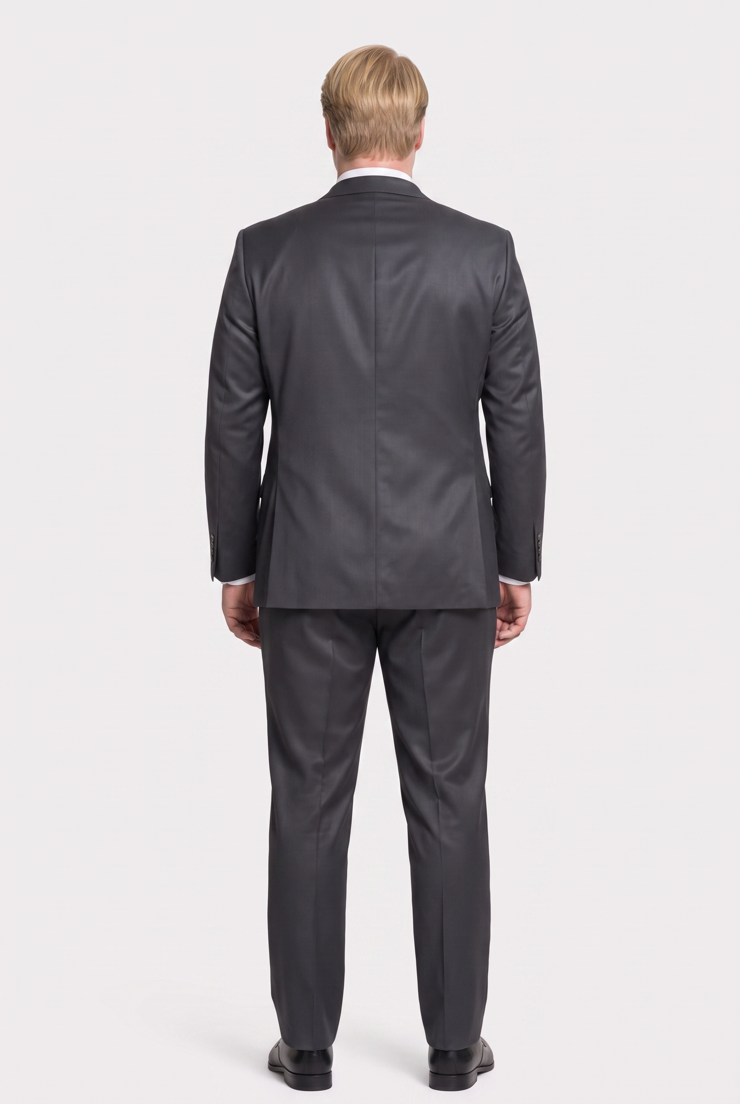Costume Plus Size Slim Italiano Poliviscose - Grafite