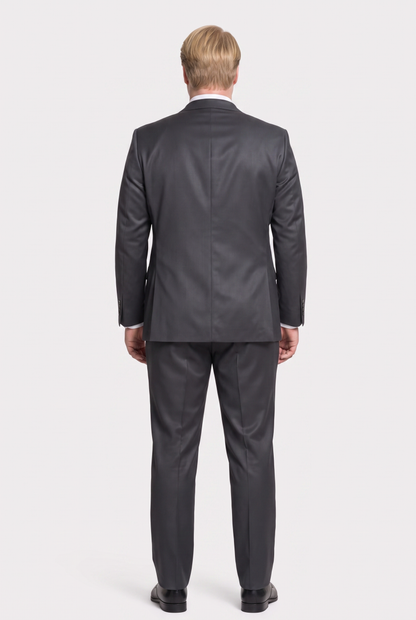 Costume Plus Size Slim Italiano Poliviscose - Grafite