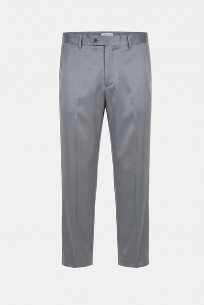 Terno Plus Size Slim Italiano Poliviscose - Cinza Aço