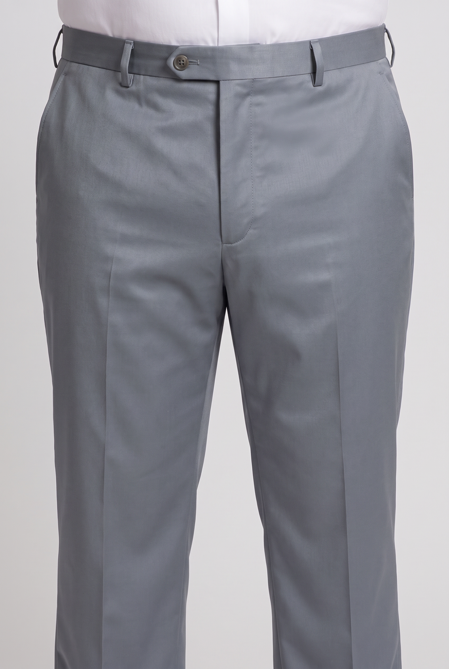 Costume Plus Size Slim Italiano Poliviscose - Cinza Aço