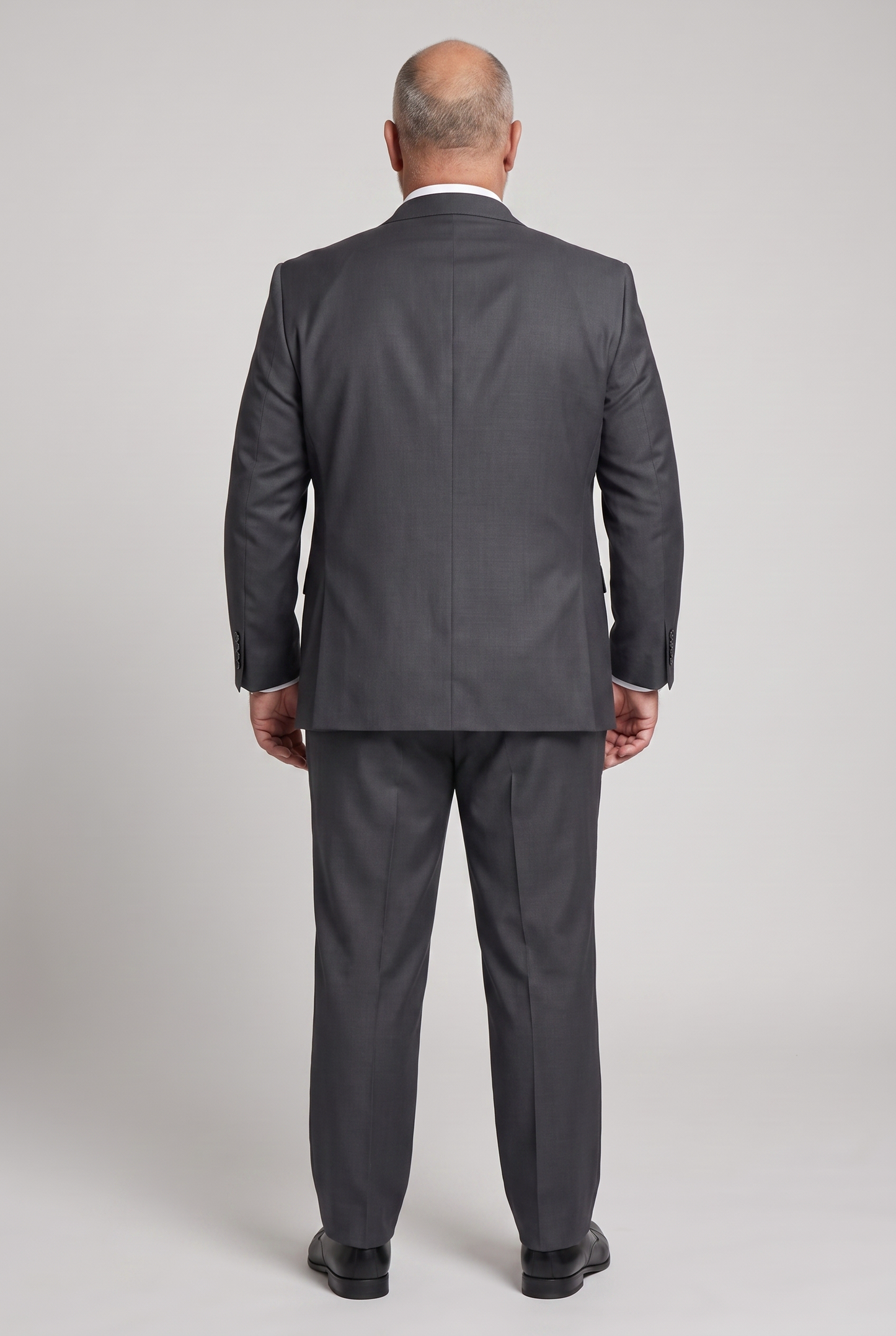 Terno Plus Size Slim Italiano Lã Fria - Grafite