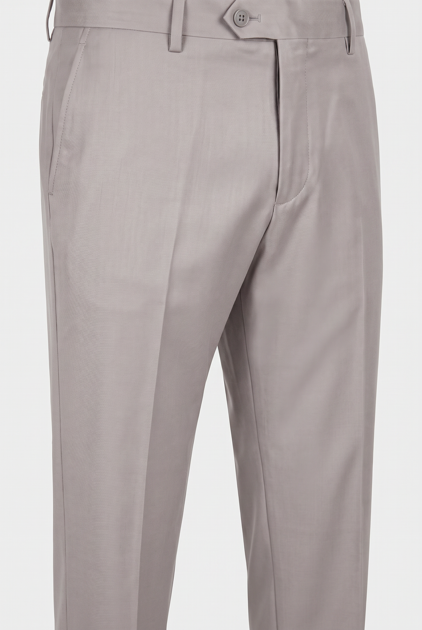 Terno Slim Italiano Poliviscose - Cinza Claro