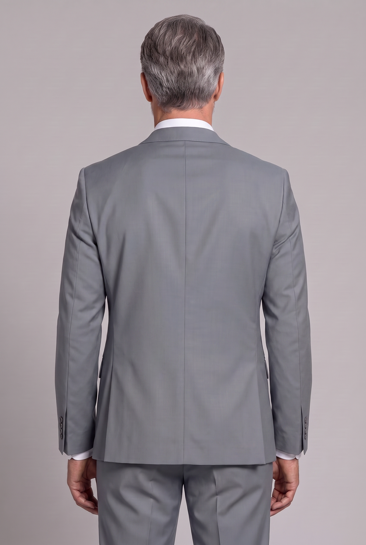 Costume Regular Italiano Microfibra - Cinza Médio