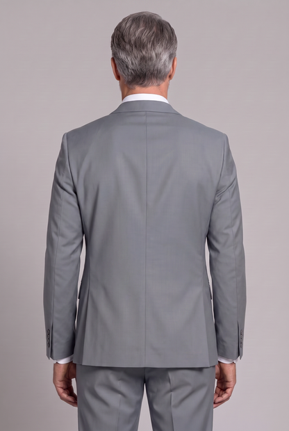Costume Regular Italiano Microfibra - Cinza Médio