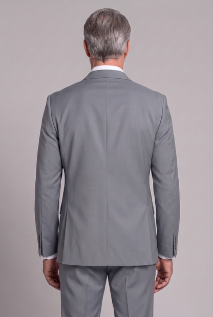Costume Regular Italiano Microfibra - Cinza Médio