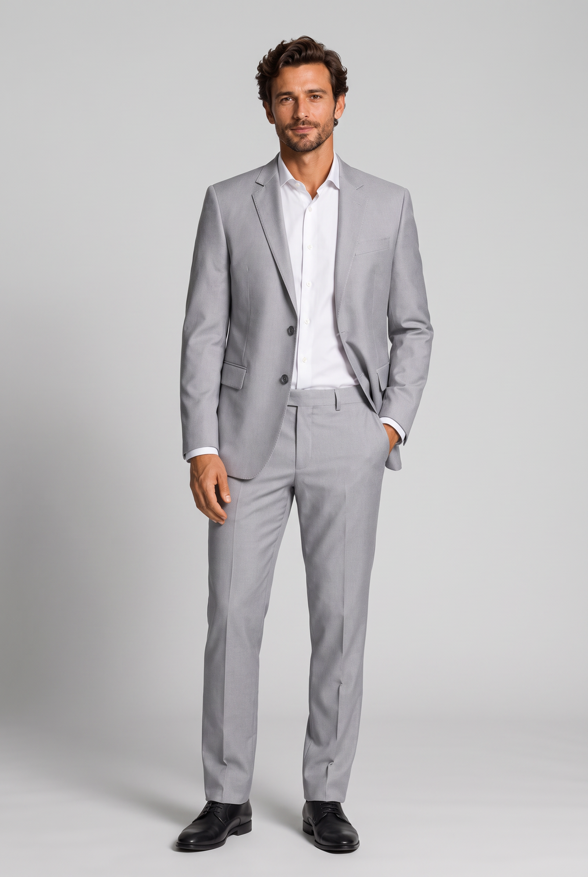 Costume Cinza Claro - frente