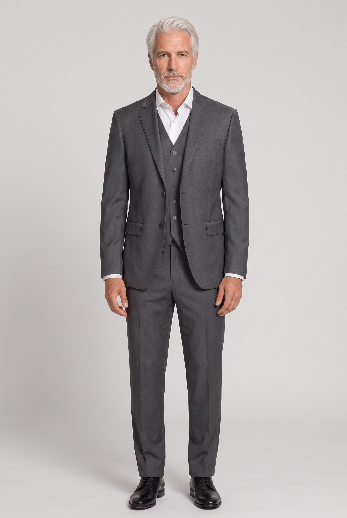 Blazer Lã Fria Chumbo - frente