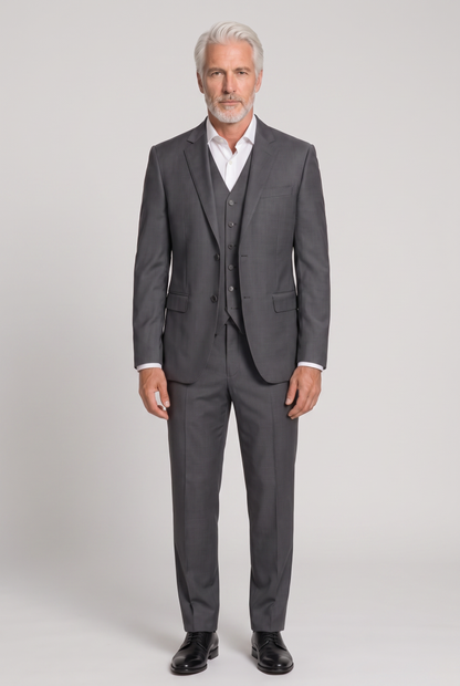 Blazer Lã Fria Chumbo - frente