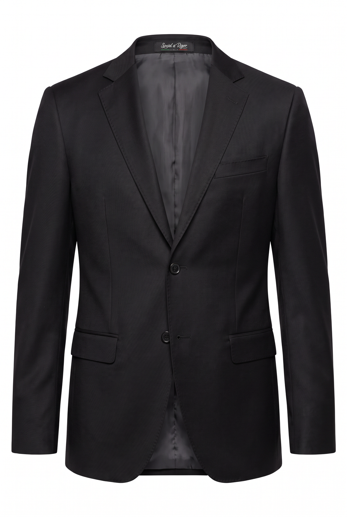 Terno Regular Italiano Microfibra - Preto