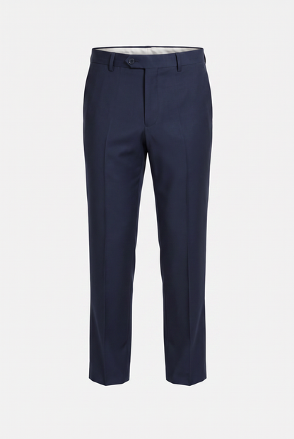 Terno Slim Italiano Lã Fria - Azul Marinho