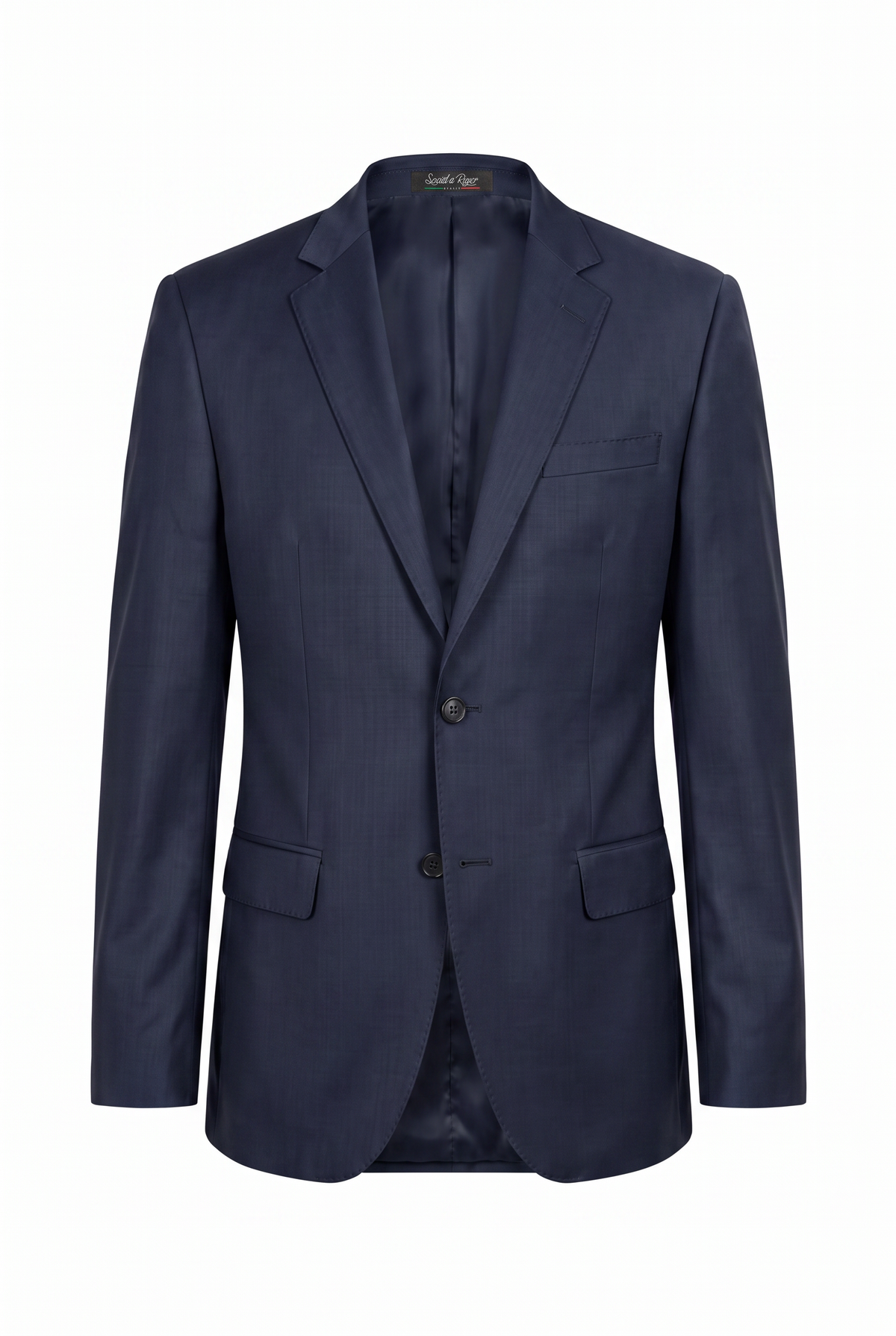 Terno Slim Italiano Lã Fria - Azul Marinho