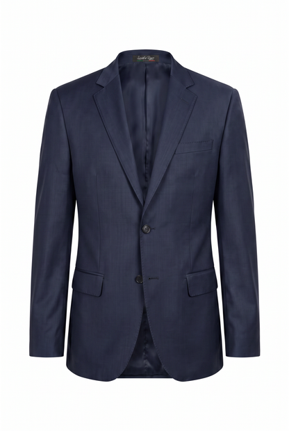 Terno Slim Italiano Lã Fria - Azul Marinho