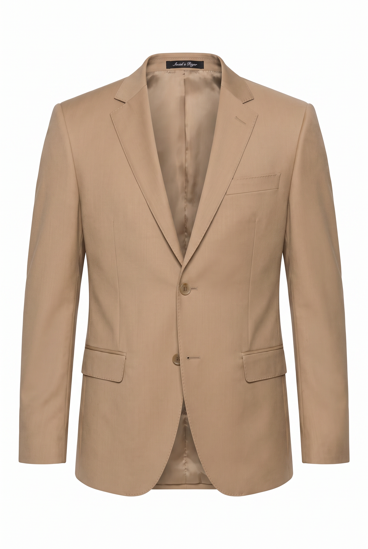 Terno Slim Italiano Poliviscose - Cáqui