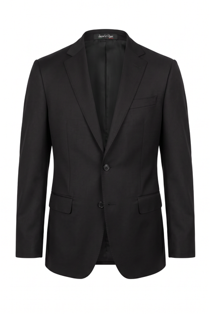Terno Slim Italiano Lã Fria - Preto